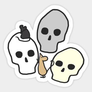 Skulls and Mice Sticker